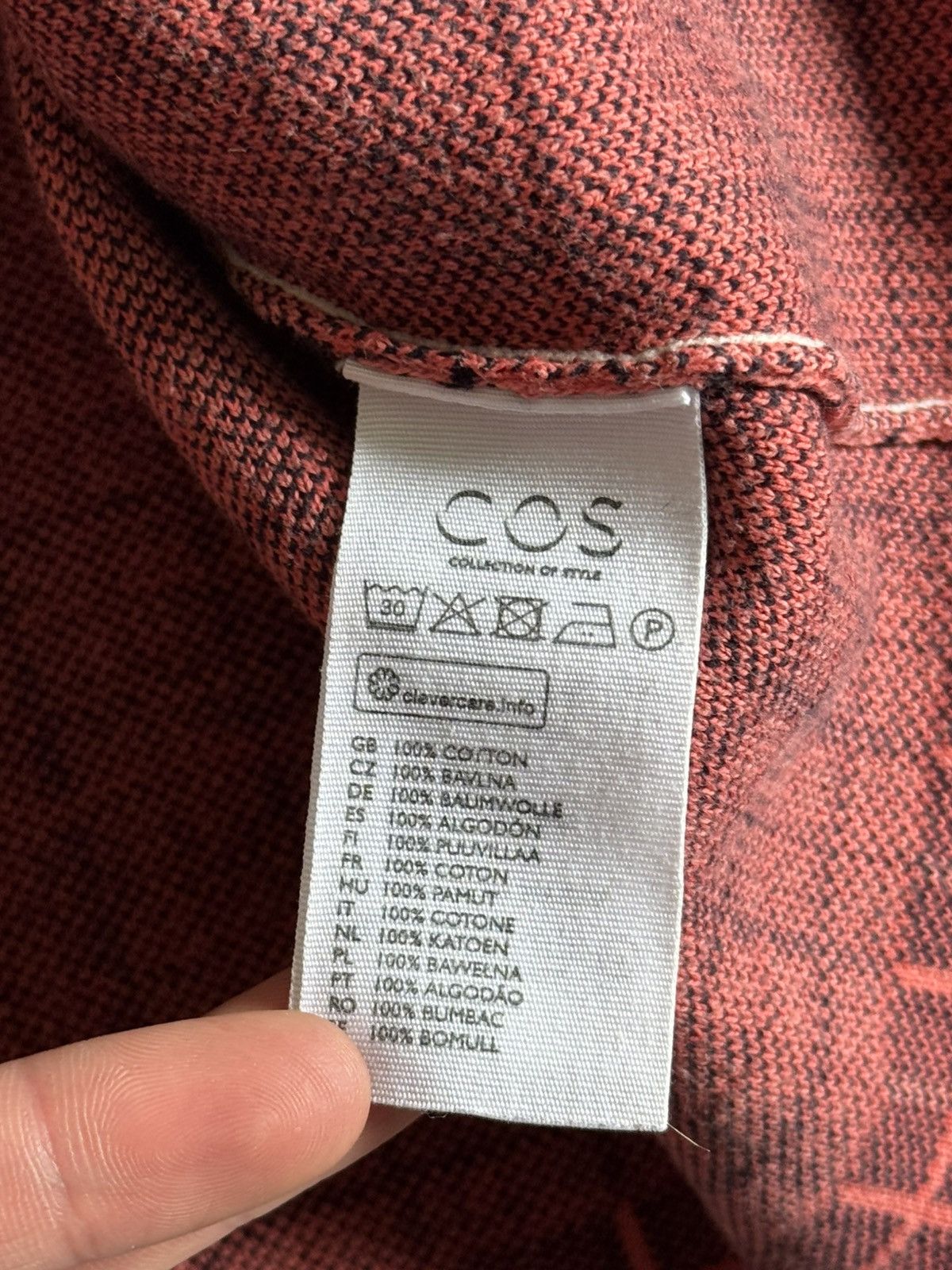 Cos × Designer COS S multicolour Chekered sweater jumper pullover knitwear Size S / US 4 / IT 40 - 6 Thumbnail