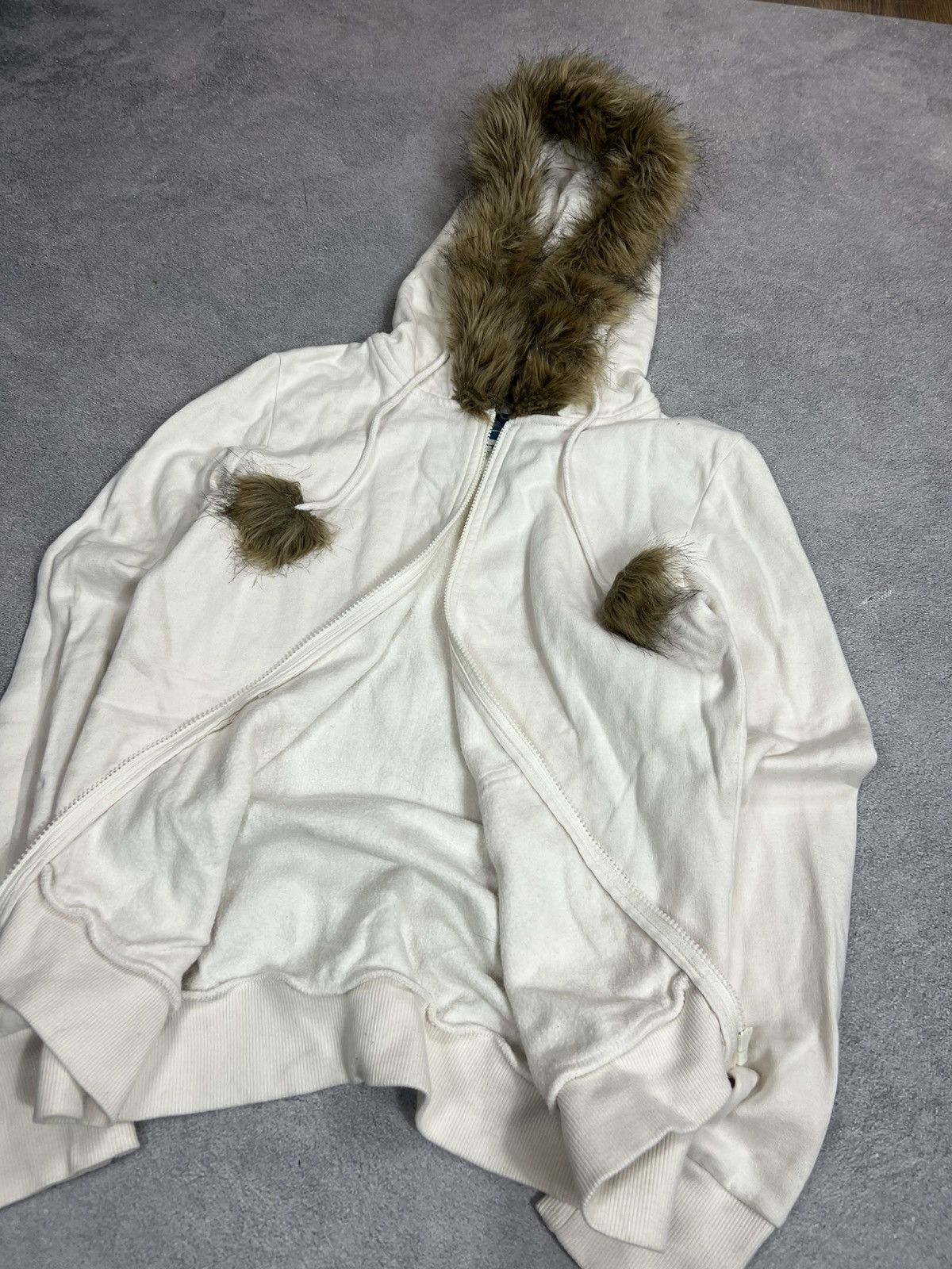 Japanese Brand VTG Japanese Avant Garde If Six Was Nine Y2K Fur Hoodie 90s Size US M / EU 48-50 / 2 - 3 Thumbnail