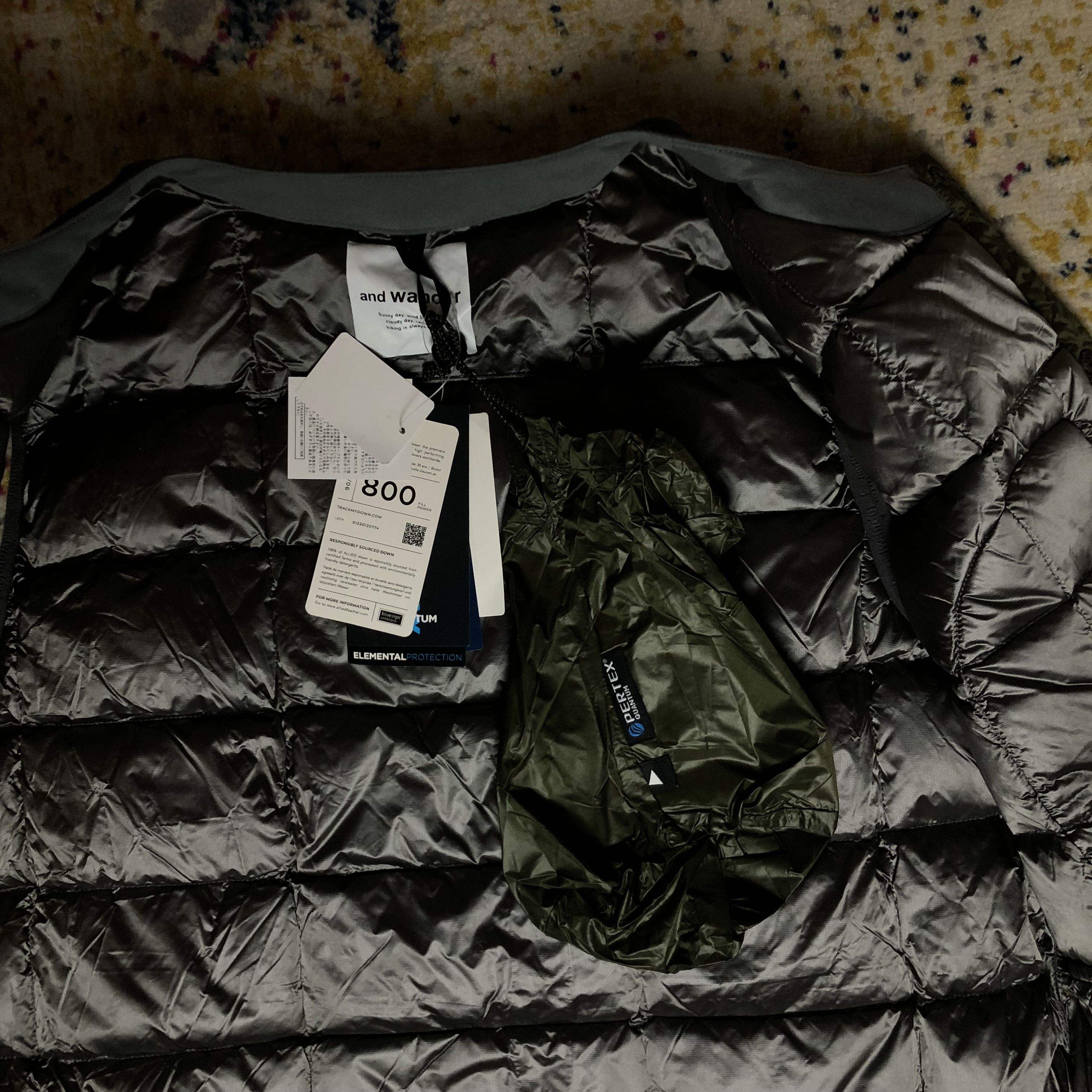 And Wander And WANDER Diamond Stich Vest Down Puffer Outdoor Size US L / EU 52-54 / 3 - 7 Thumbnail