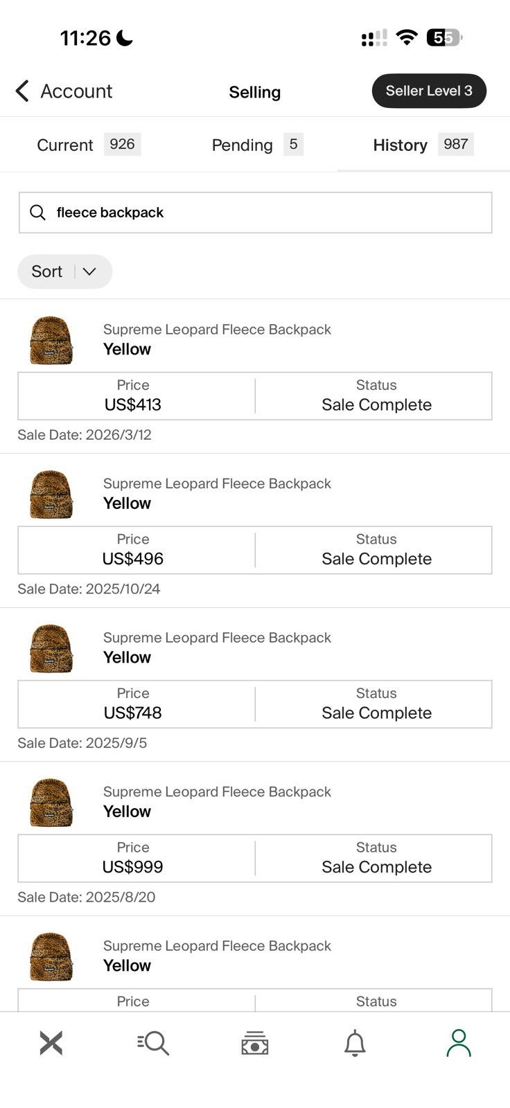Supreme Supreme leopard fleece backpack bag Size ONE SIZE - 8 Thumbnail