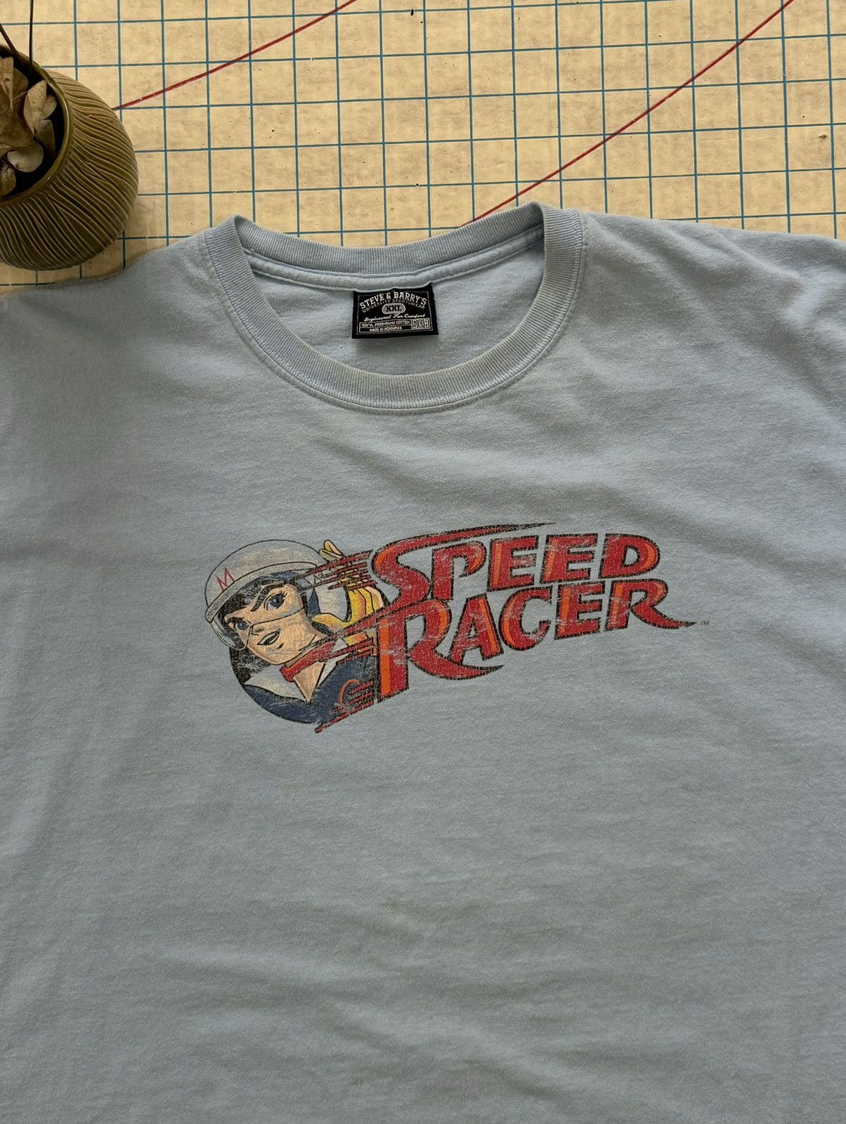 Vintage Vintage Speed Racer Graphic Tee Blue Size XXL 90’s Y2K Size US XXL / EU 58 / 5 - 6 Thumbnail