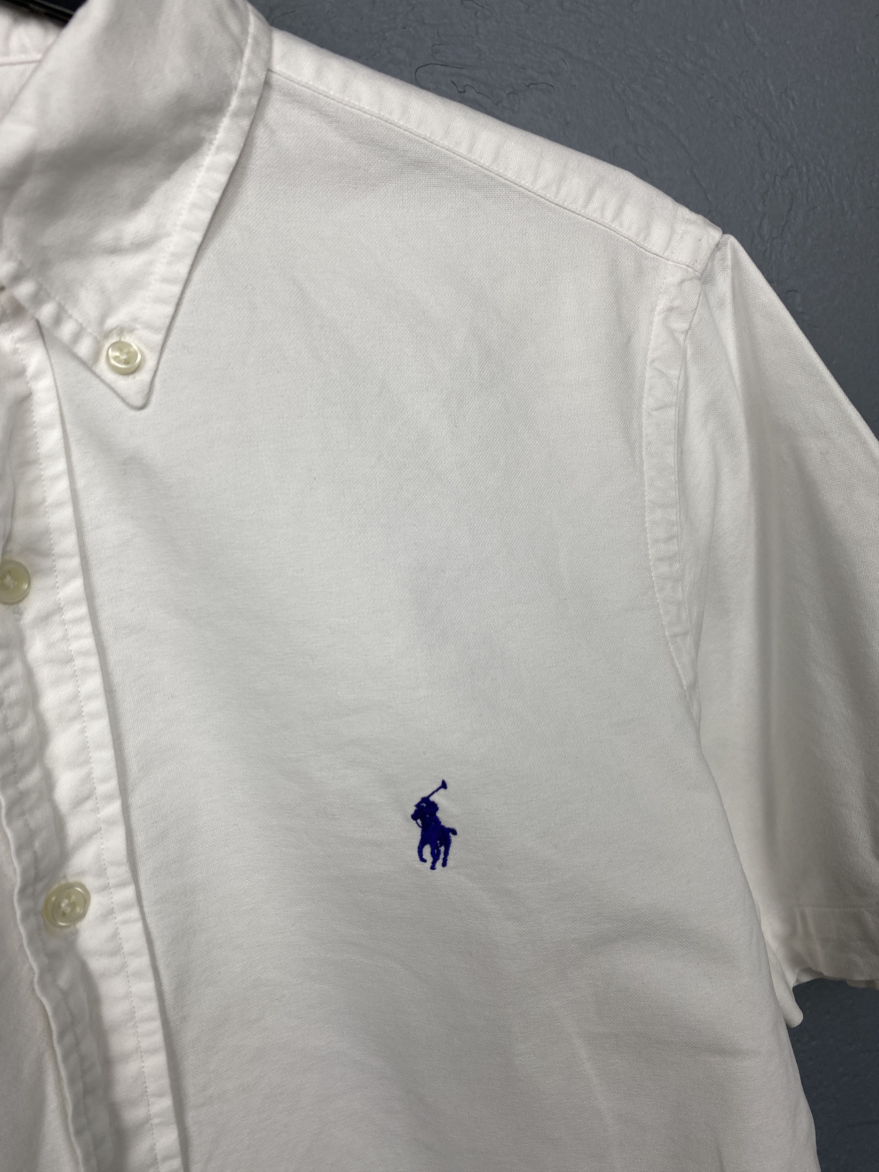 Polo Ralph Lauren Polo Ralph Lauren Vintage Mens White Short Sleeve Shirt Size US S / EU 44-46 / 1 - 3 Thumbnail