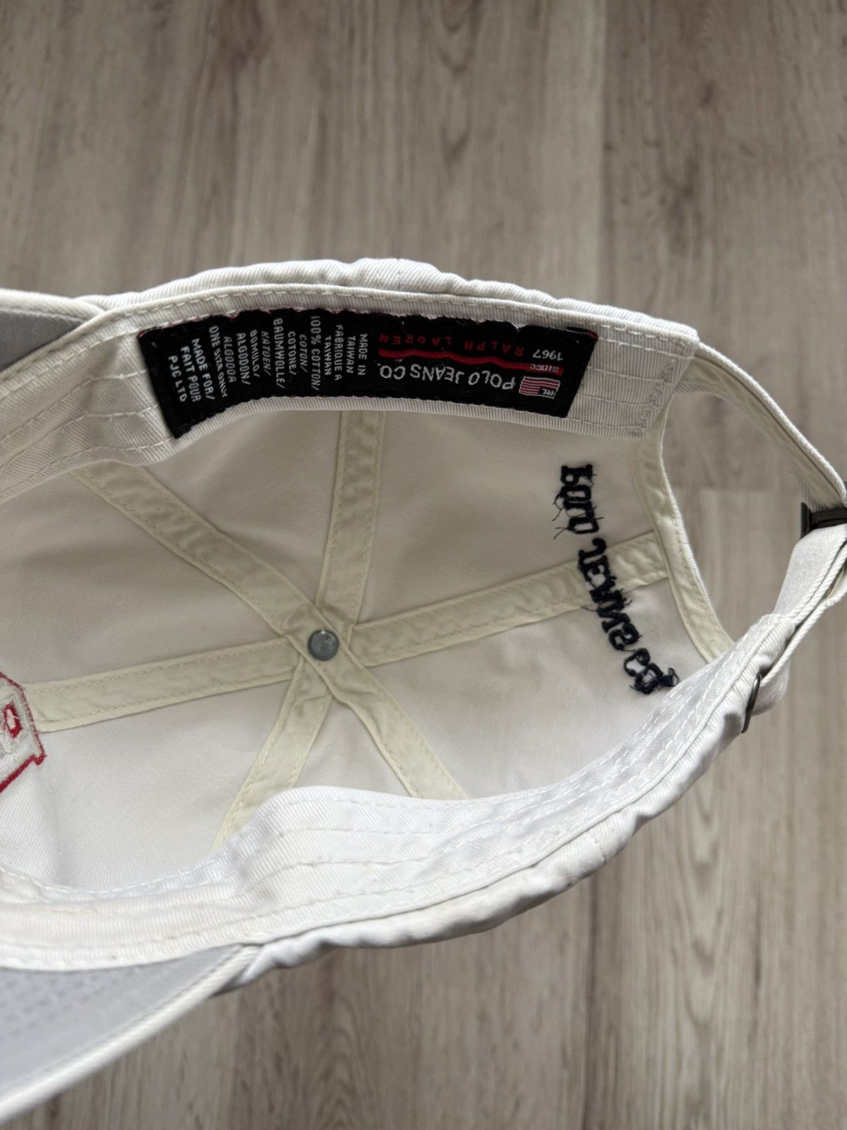Polo Ralph Lauren Polo Jeans RL Logo Distressed Cap Vintage Ralph Lauren Hat Size ONE SIZE - 16 Thumbnail