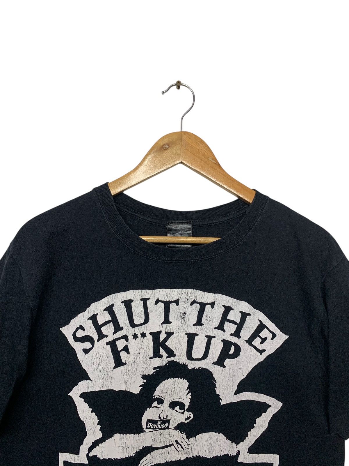 Japanese Brand Rare Deviluse Shut The F**K Up T Shirt Size US M / EU 48-50 / 2 - 4 Thumbnail