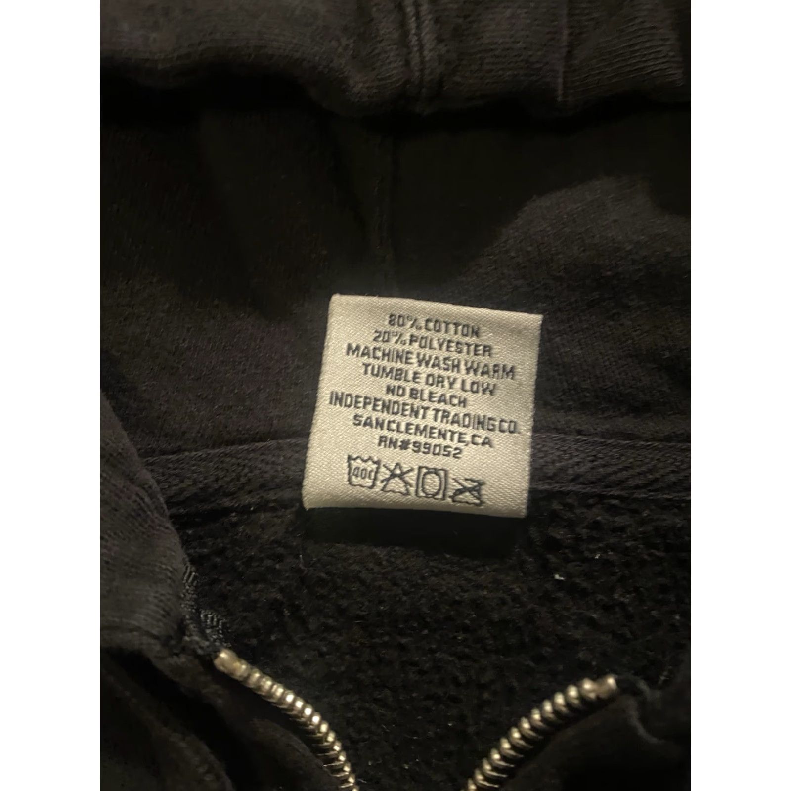 Vintage VINTAGE APX Full Zip Hoodie Black L Men 90s Whitestarr Band Skull Distressed Graphic Print Size US L / EU 52-54 / 3 - 5 Thumbnail