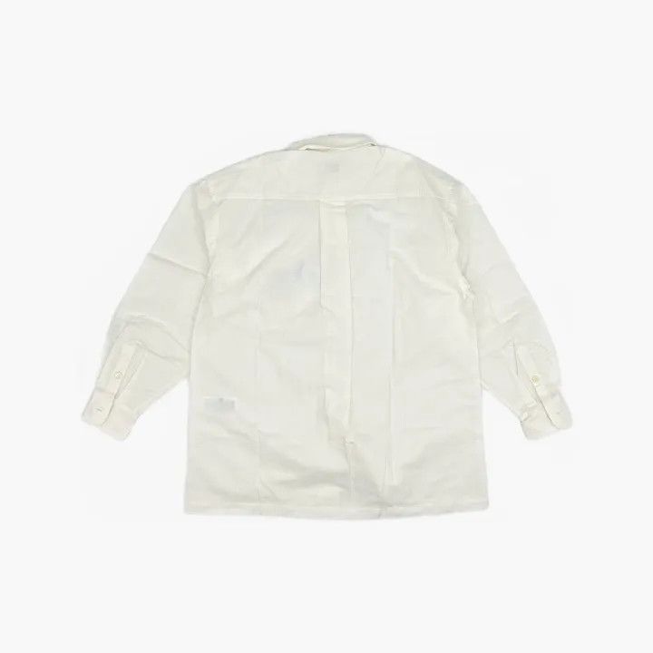 Kenzo Kenzo White Long Sleeve Floral Embroidered Shirt -2507 Size US M / EU 48-50 / 2 - 3 Thumbnail