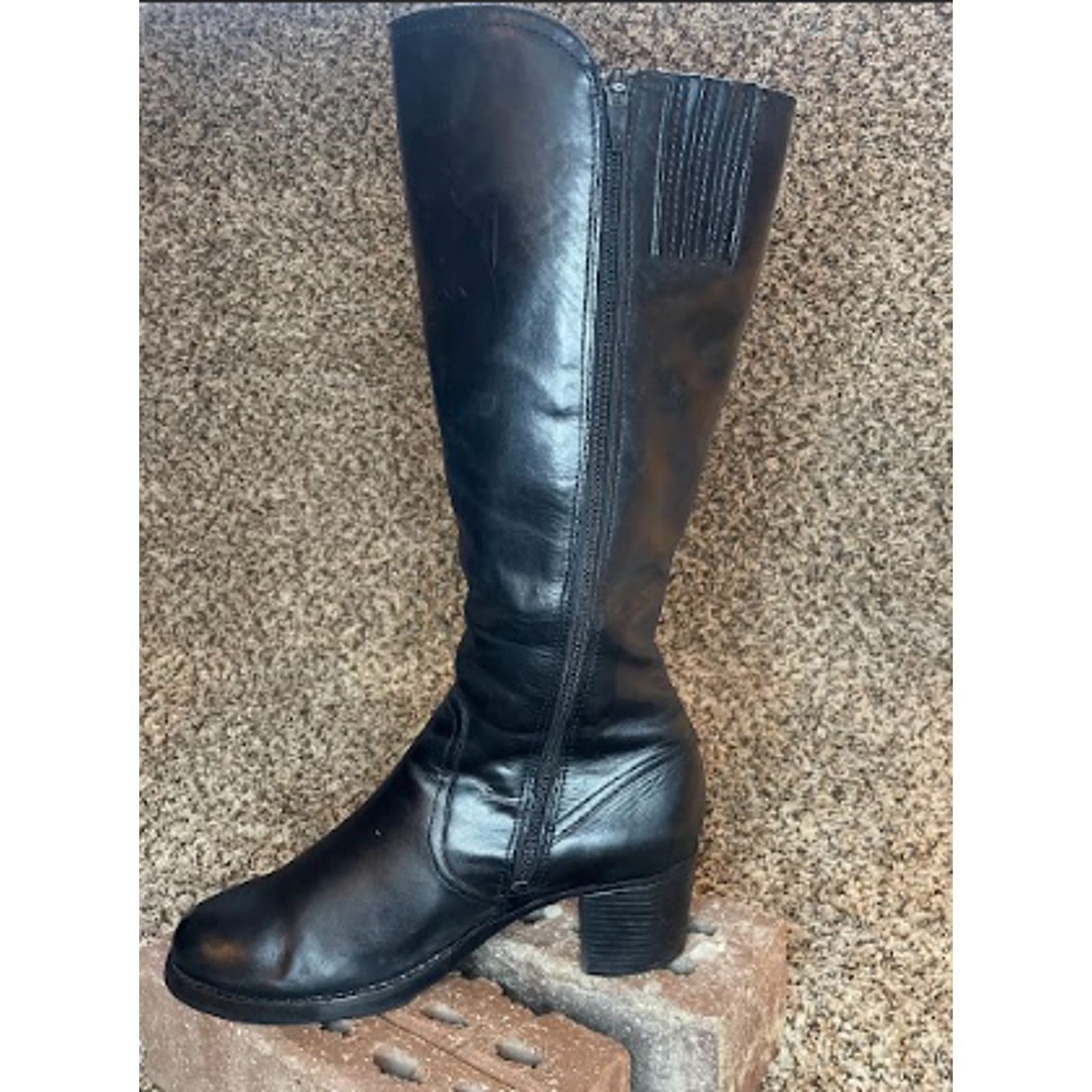 Dansko Dansko Ashby Leather Heeled Knee Boots Black Women's Size 40 Size US 8.5 / IT 38.5 - 2 Thumbnail