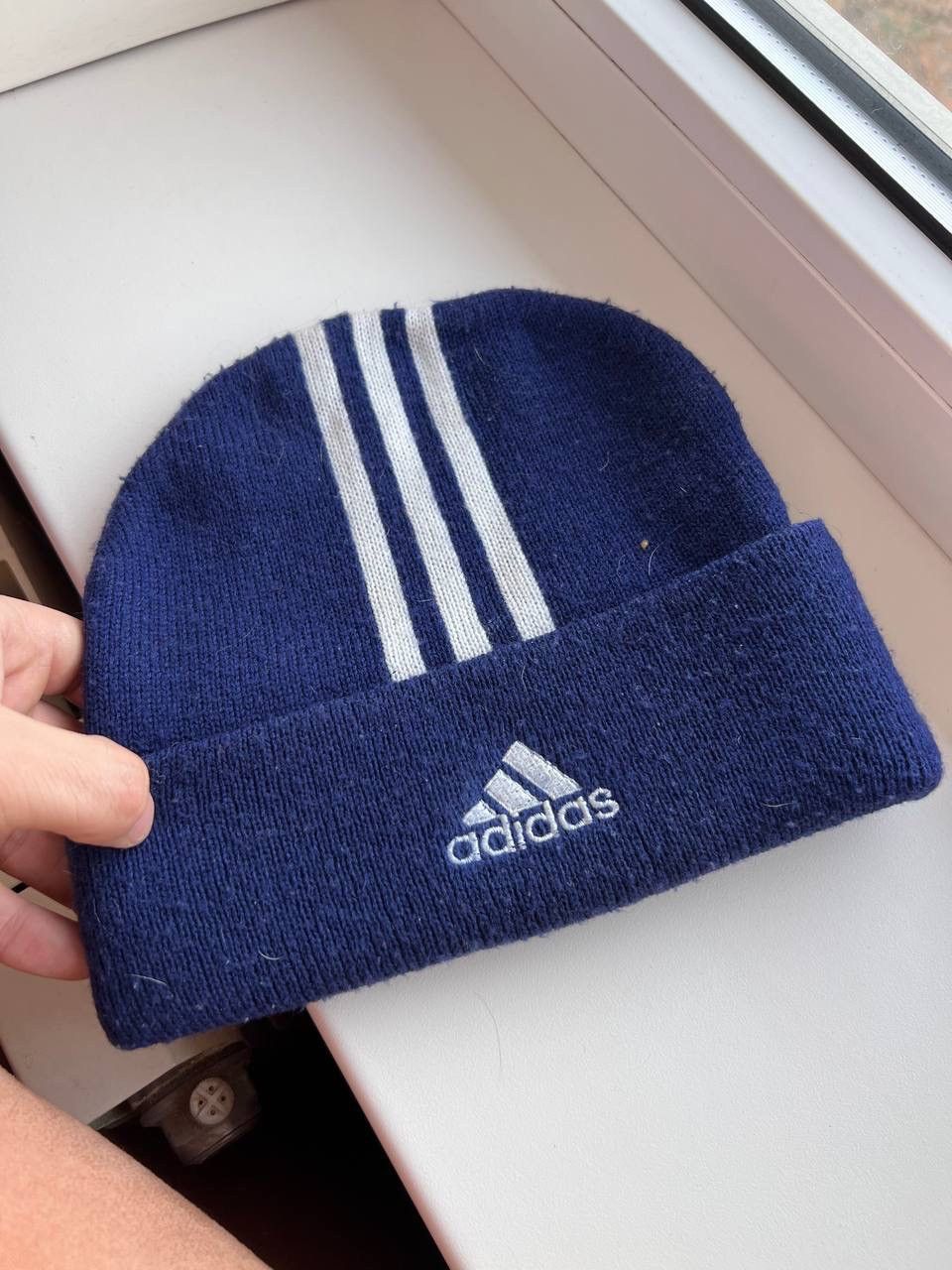 Adidas × Vintage Vintage Adidas FFF France 1998 Beanie Hat Winter Streetwear Size ONE SIZE - 2 Thumbnail