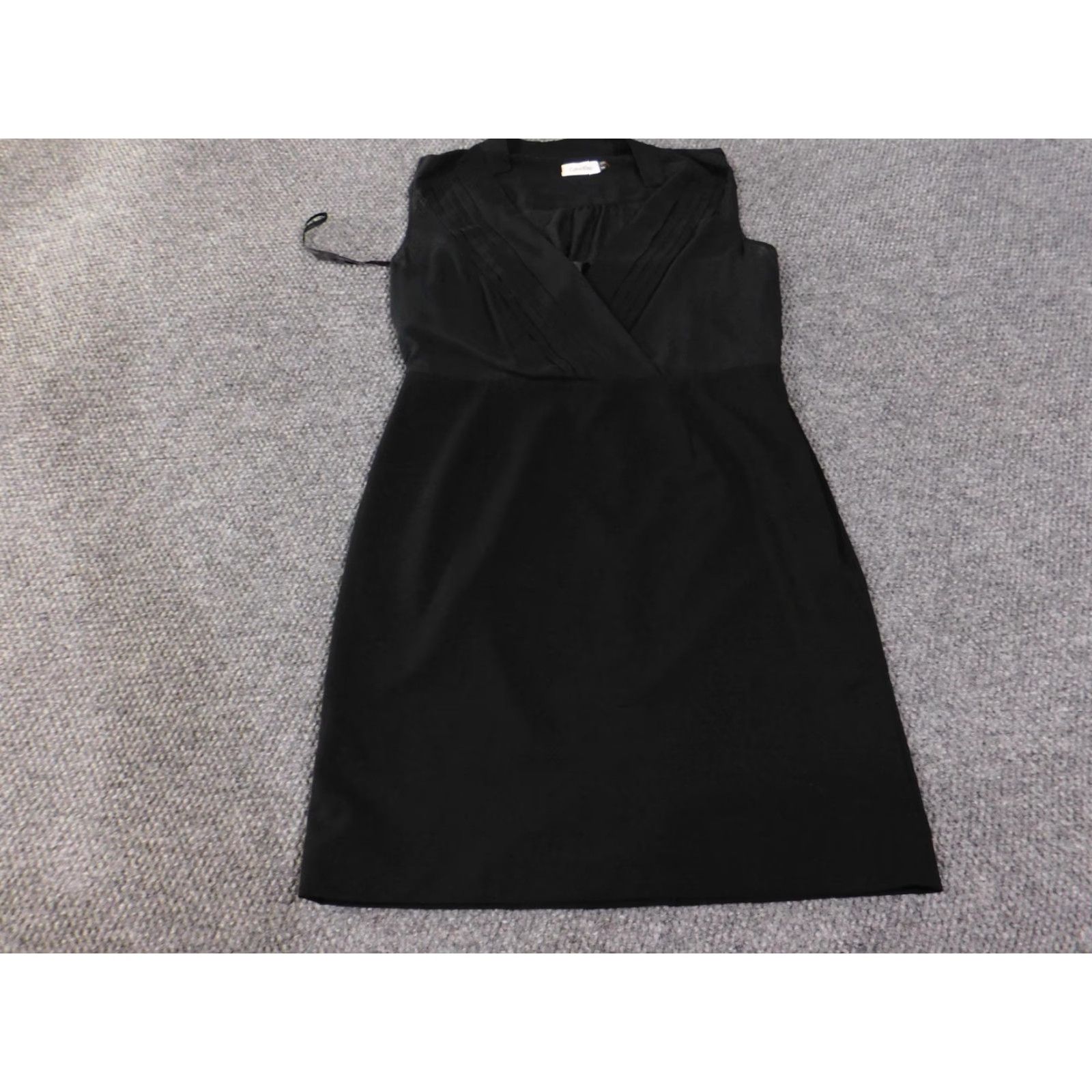 Calvin Klein Calvin Klein Dress Womens 14 Black Sleeveless Sheath V-Neck Career Office Chic Dress Size XL / US 12-14 / IT 48-50 - 2 Thumbnail
