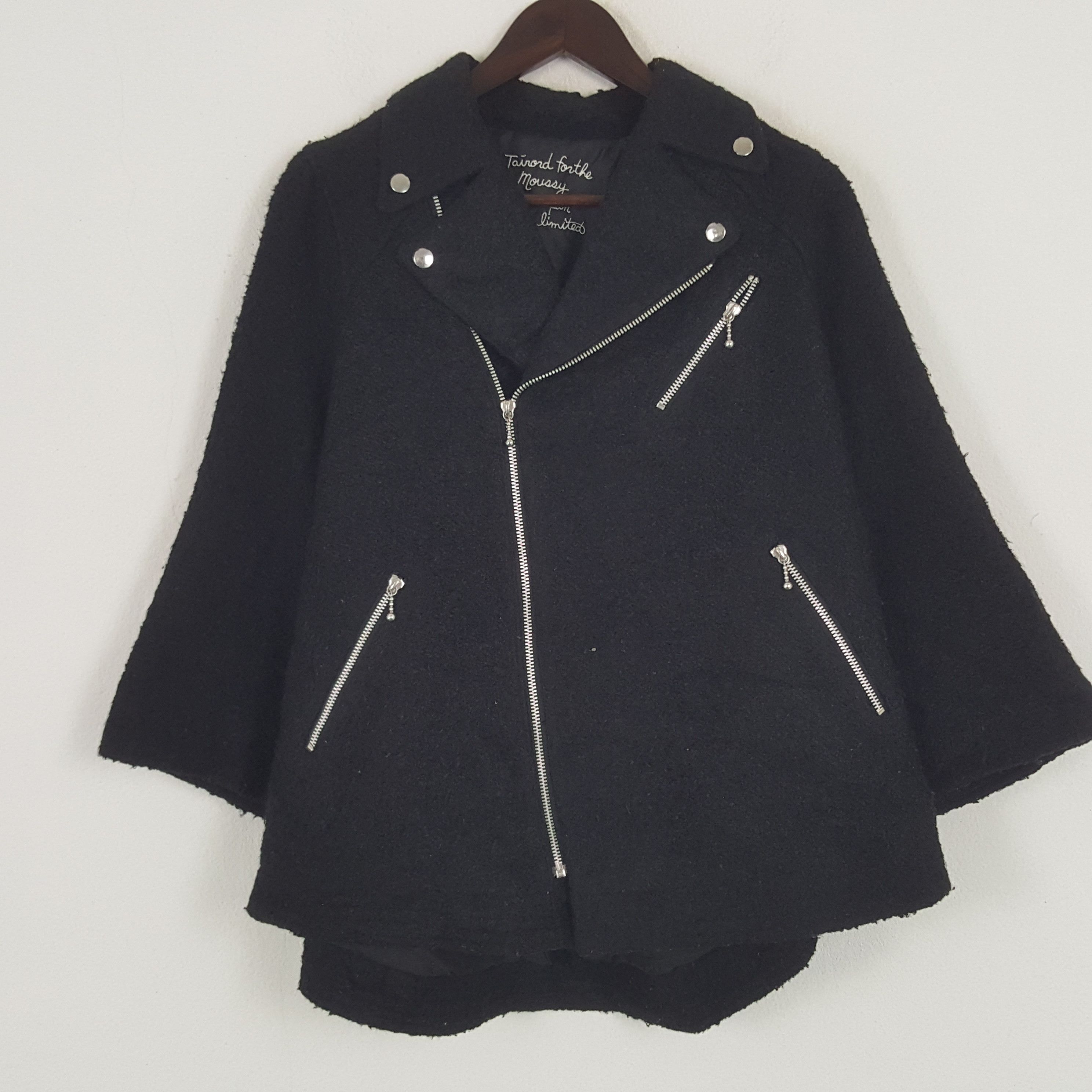 Designer × MOUSSY × Vintage Vintage Moussy Wool Rare Zipper Jacket Size US S / EU 44-46 / 1 - 1 Thumbnail