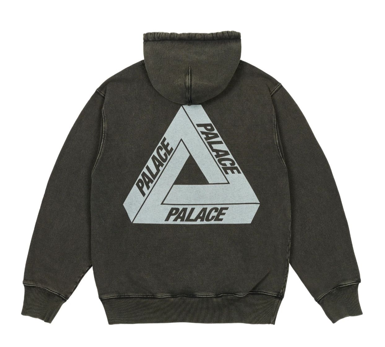 image of Palace Pigment Wash Tri-Ferg Hood in Black, Men's (Size XL)