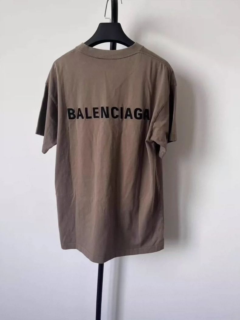 Balenciaga Balenciaga Solid monogrammed Logo printed knit crewneck T- Size US S / EU 44-46 / 1 - 2 Thumbnail