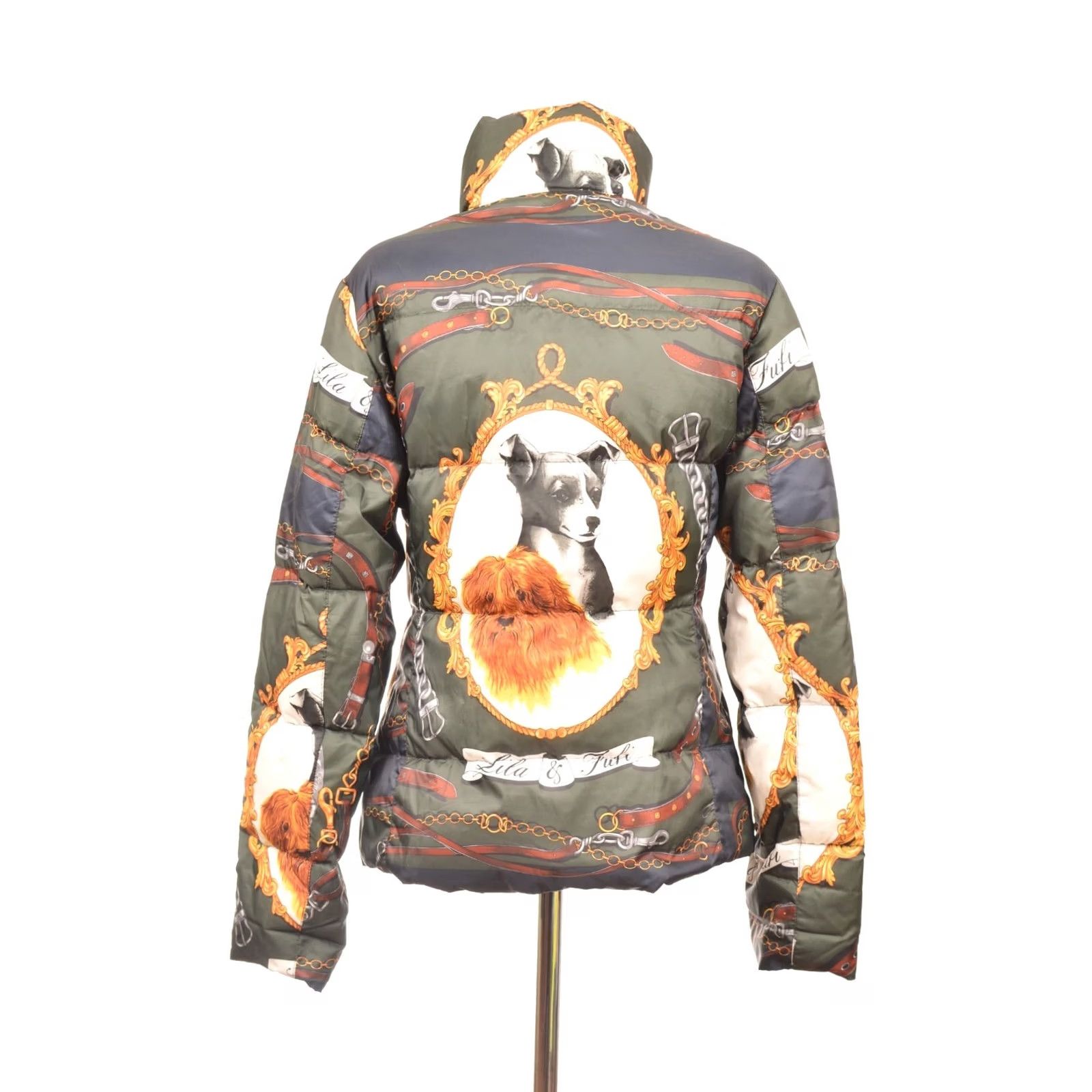 Moschino DDP Love Moschino Down Puffer Jacket Lila Fufi Dog Print Size USA 10 Womens Jacket Multicolor Puffer 10 Size L / US 10 / IT 46 - 5 Thumbnail