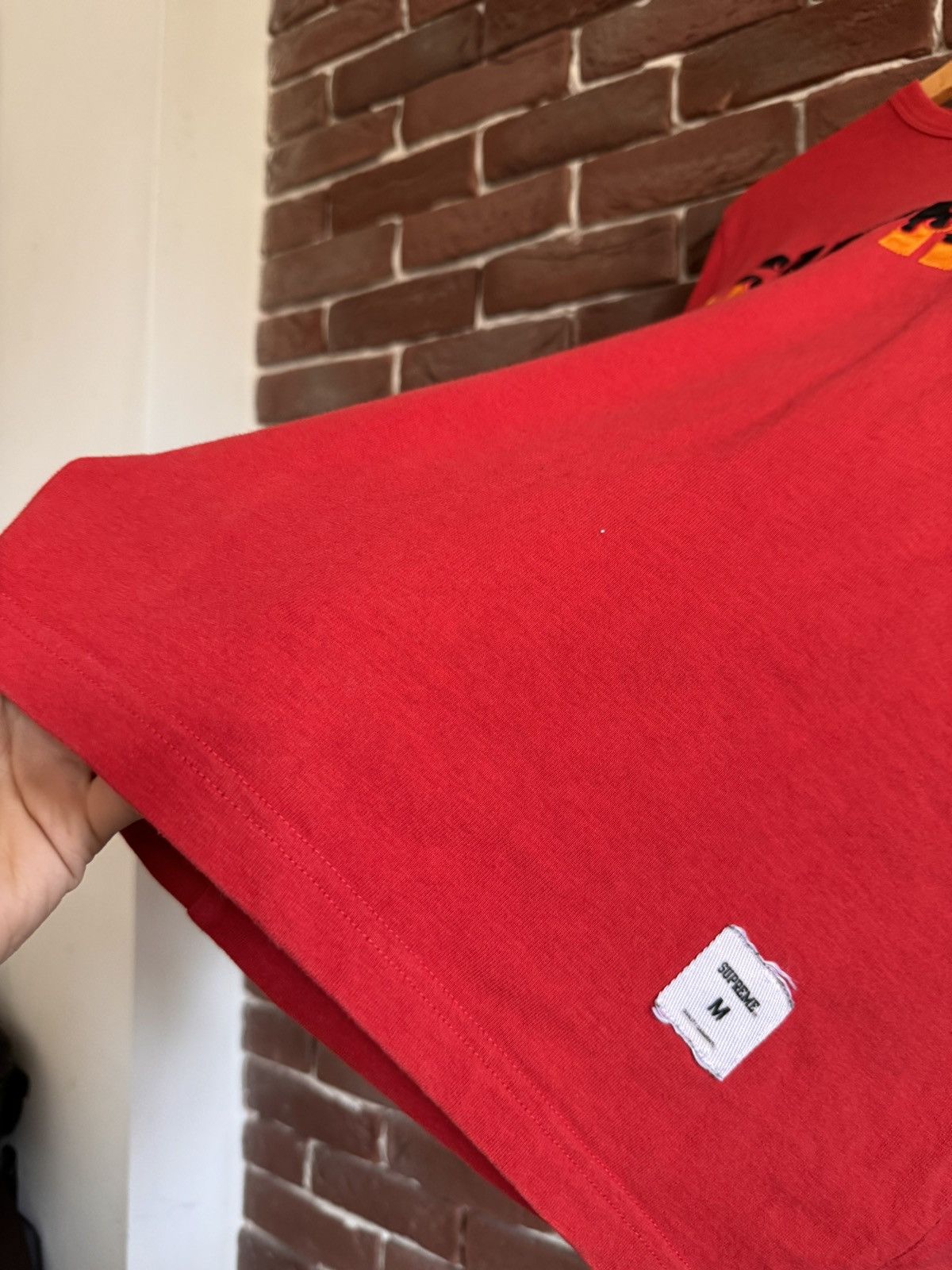 Supreme Rare Supreme flame logo S/S top FW19 tee tshirt Hype Street Size US M / EU 48-50 / 2 - 4 Thumbnail