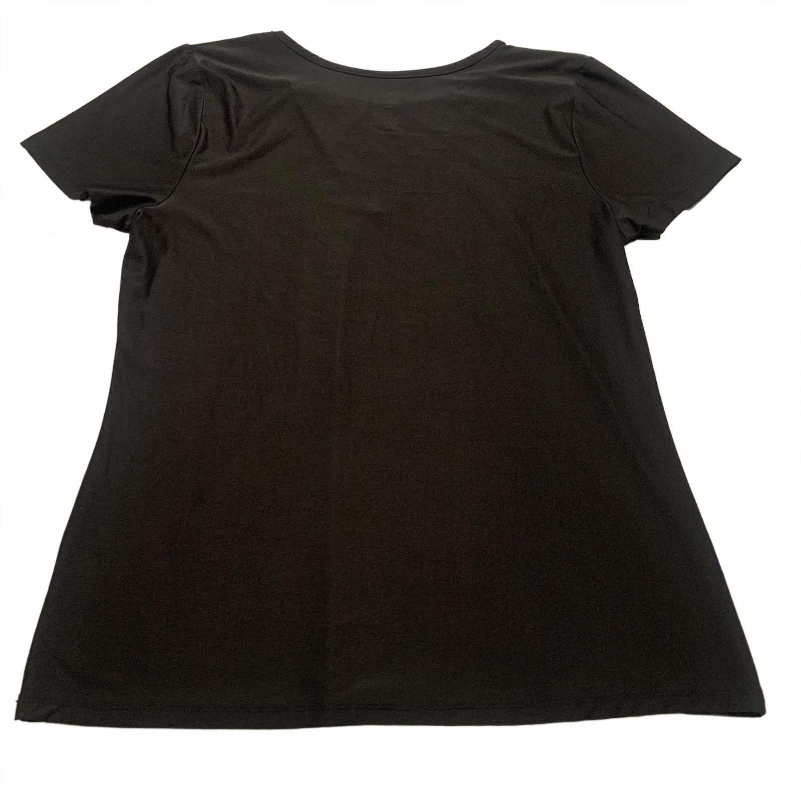 Other ABS Women's X-Large Black Short Sleeve Top Size XL / US 12-14 / IT 48-50 - 2 Thumbnail