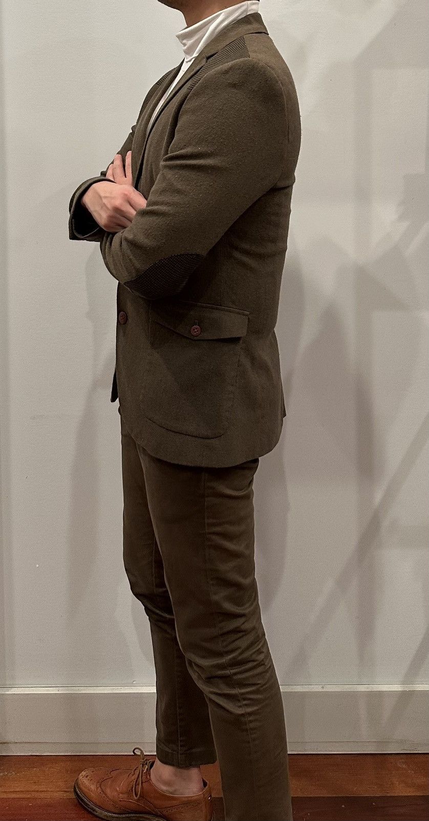 Topman 3 Button Wool & Cotton Suit Size 38R - 6 Thumbnail