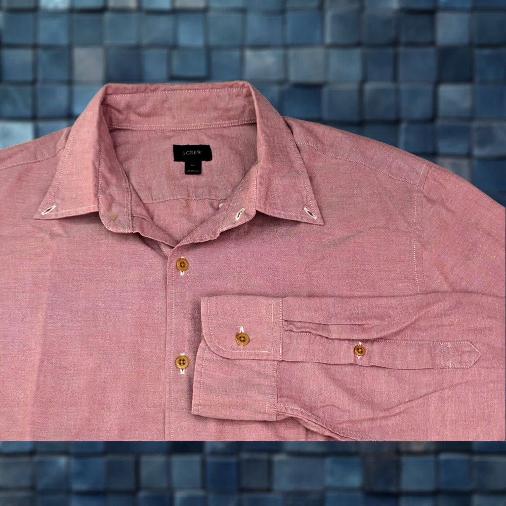 J.Crew J.Crew Button-Up Shirt Men M Blue Long Sleeve Chest Pocket 42 Chest Regular Fit Cotton Modern 80s 90s Classic Hipster Preppy Shirt Mens Size US M / EU 48-50 / 2 - 1 Thumbnail