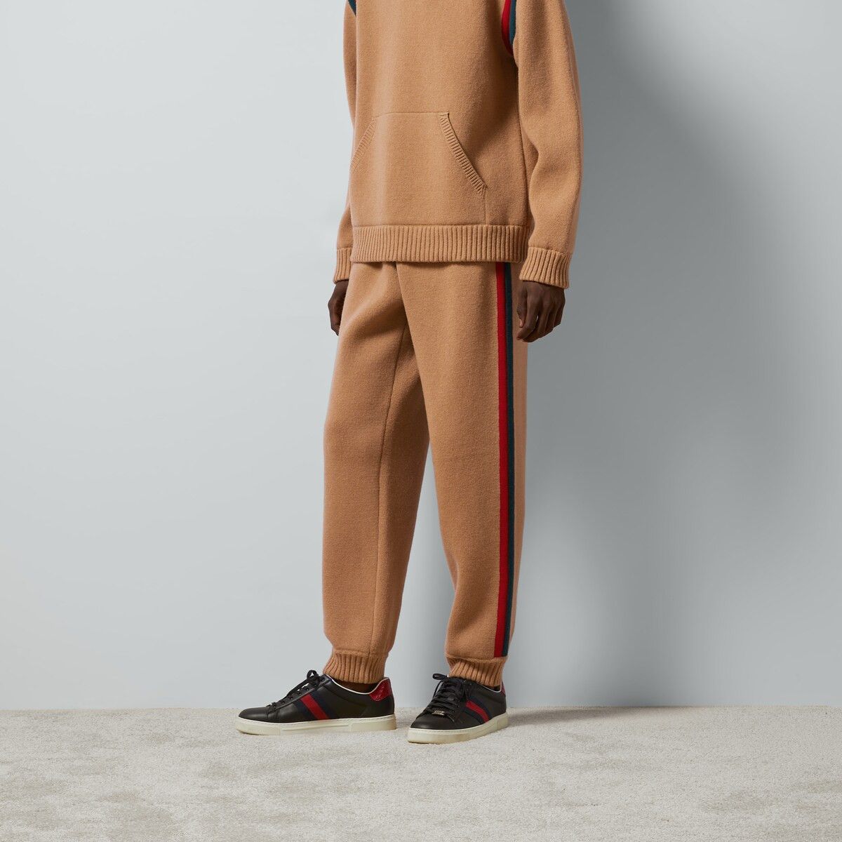Gucci XS - Gucci Wool Pants Tan Brown Red Green Web Size US 28 / EU 44 - 5 Thumbnail