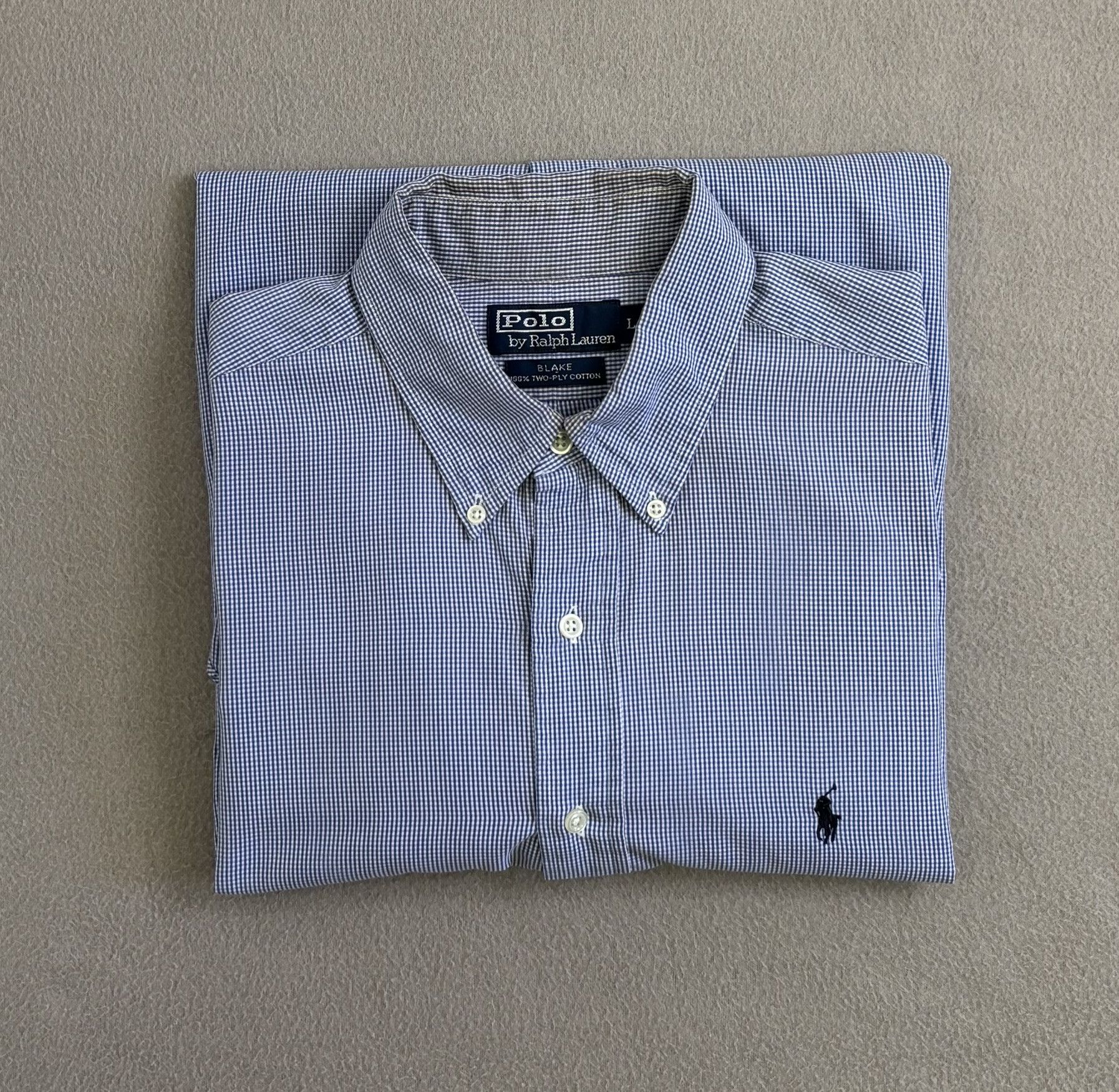 Polo Ralph Lauren Polo Ralph Lauren Blue White Checks shirt large Size US L / EU 52-54 / 3 - 16 Thumbnail