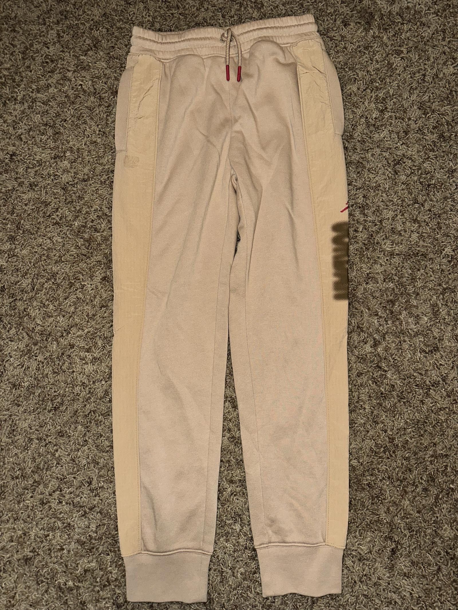 image of Designer Jordan Big Kids (Boy’S) Nothing But Nylon Jogger Pants in Tan (Size 26)