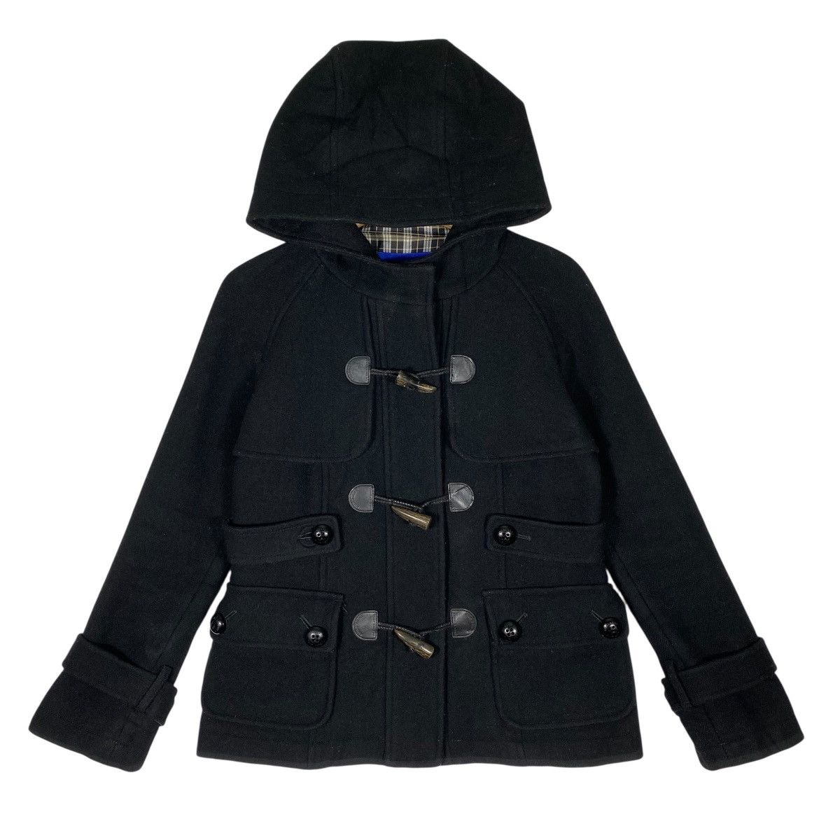 Burberry Burberry London blue label Hoodie Wool Button Jacket Size XS / US 0-2 / IT 36-38 - 2 Thumbnail