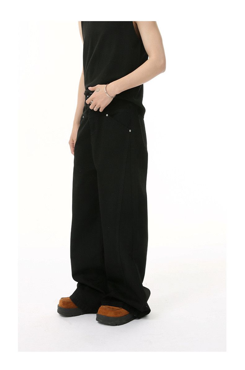 Japanese Brand Japanese retro high-street straight-leg casual jeans Size US 32 / EU 48 - 4 Thumbnail