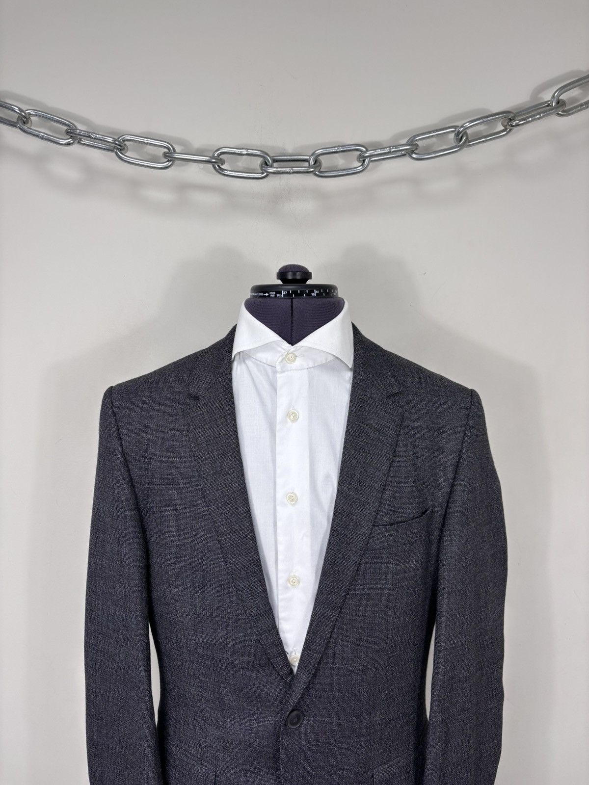 Hugo Boss Hugo Boss Men’s Grey Tailored Stretch Wool Blazer Jacket Size 38R - 2 Thumbnail