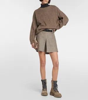 Brunello Cucinelli o1y0725 Mini Skirt in Multicolor Size 32" / US 10 / IT 46 - 4 Thumbnail