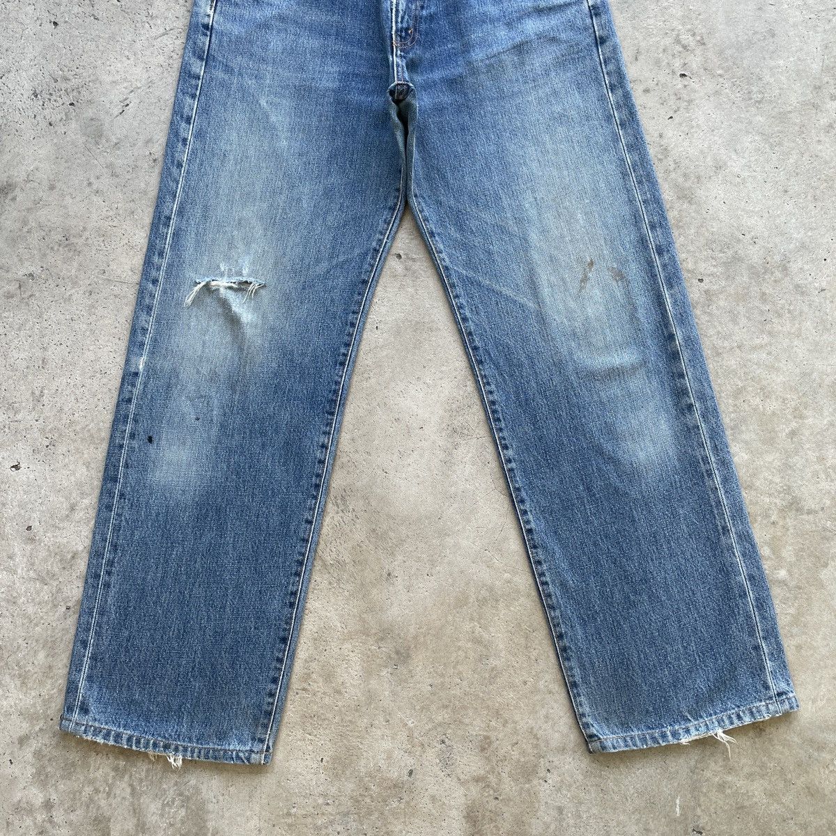 Japanese Brand × Jean × Vintage Vintage Bobson Lot512 Distressed Faded Jeans Denim Pants W31 Size US 31 - 4 Thumbnail