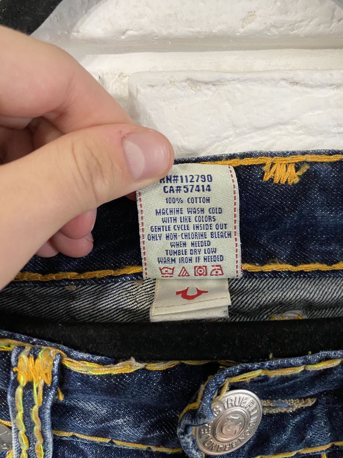 True Religion Vintage True Religion Jeans Yellow Stitch Made in Usa Size US 32 / EU 48 - 8 Thumbnail