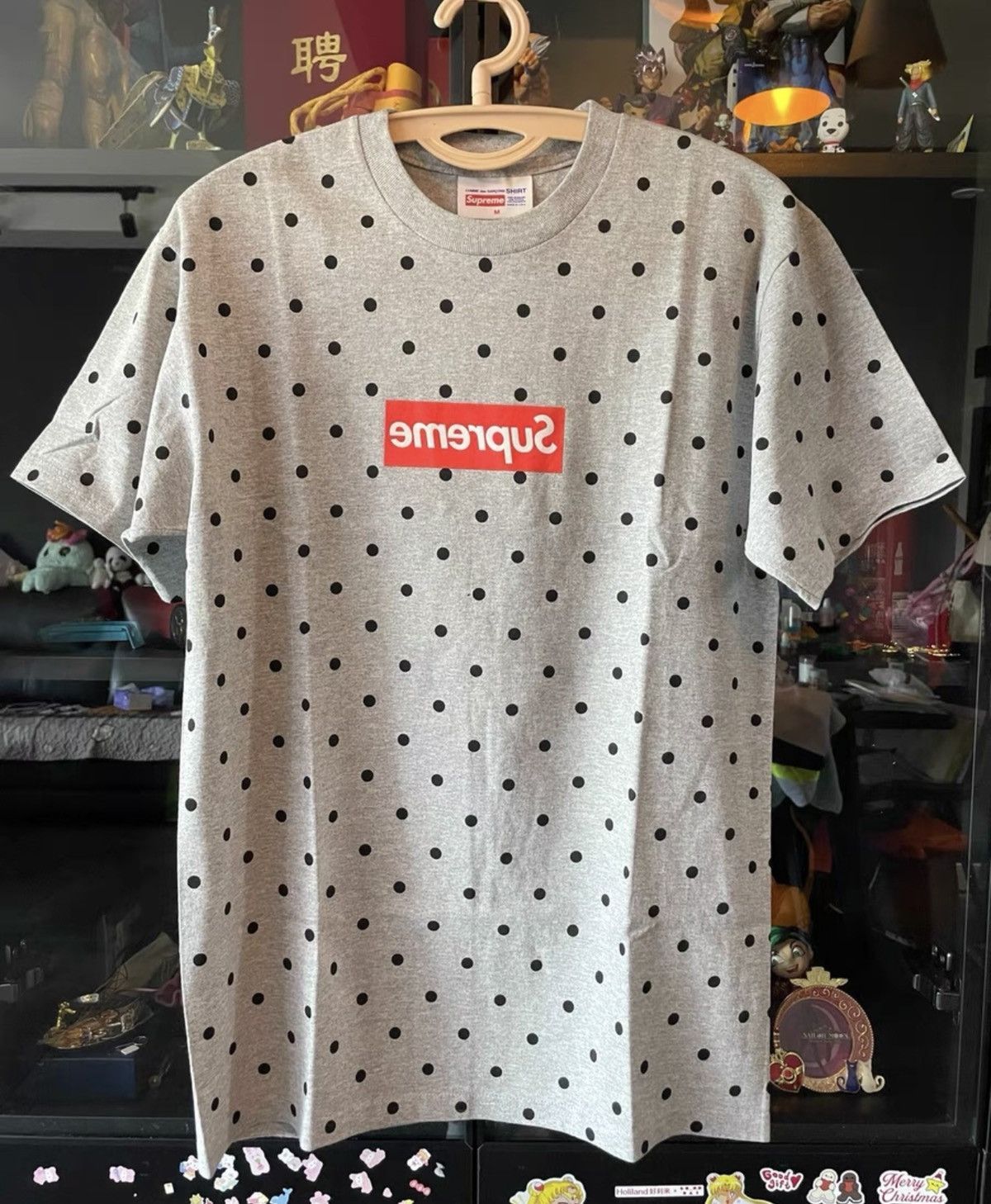 Comme des Garcons Supreme cdg box logo tee polka dot T-shirt Size US M / EU 48-50 / 2 - 1 Thumbnail
