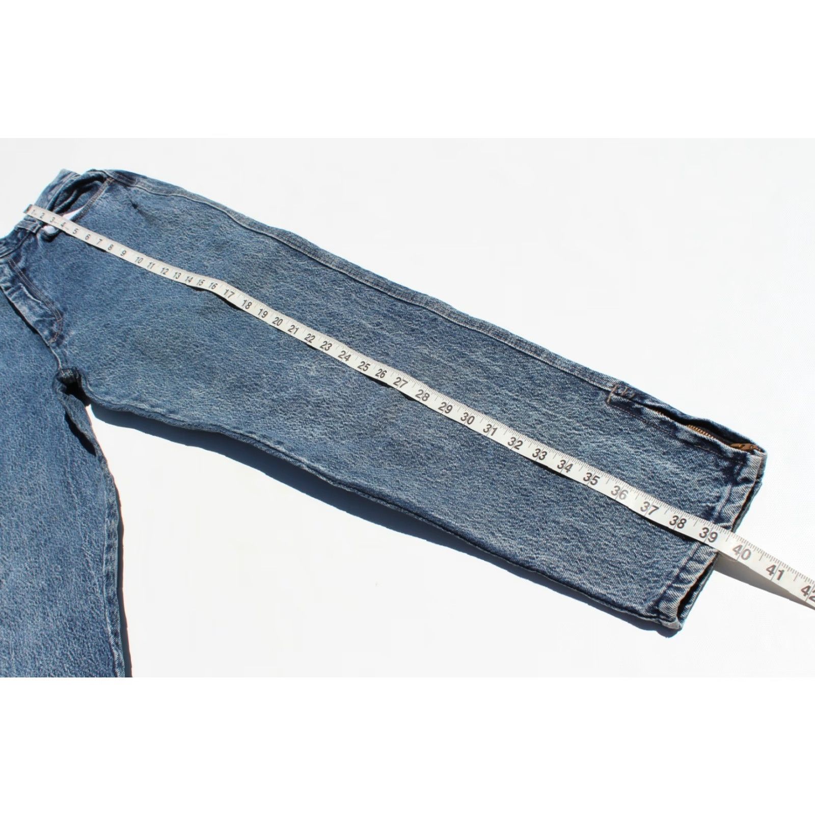 Vintage VINTAGE PIZZAZZ Denim Jeans Main Selling Point High Waisted Mom Zip Ankle Blue Women's Jeans M Size 32" / US 10 / IT 46 - 5 Thumbnail