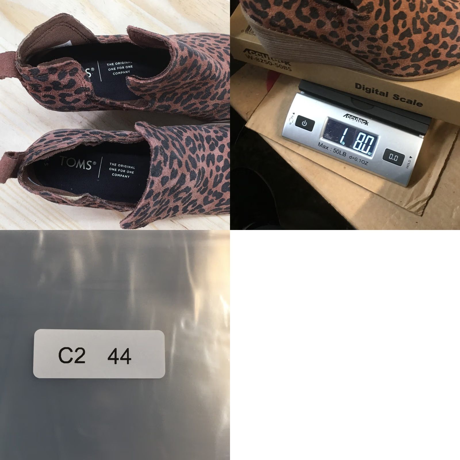 Toms Toms Boots Womens 6.5 Kallie Bootie Brown Leopard Print Ankle Top Wedge 10017538 Size M / US 6-8 / IT 42-44 - 10 Thumbnail