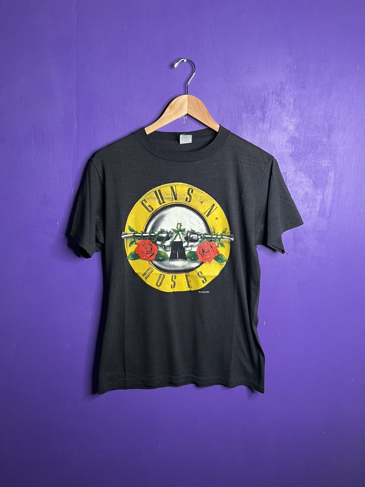 Band Tees × Vintage Vintage 1987 Guns n Roses was here tour t-shirt Size US M / EU 48-50 / 2 - 1 Thumbnail