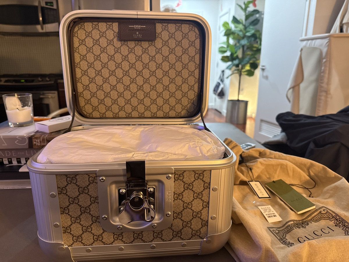 Gucci Gucci Beige Coated Canvas XFPM Beauty Case Size ONE SIZE - 14 Thumbnail