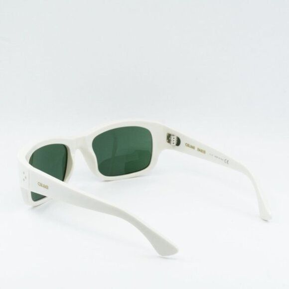 Celine Celine CL40079I 25N Sunglasses Ivory Square Frame Size ONE SIZE - 10 Thumbnail