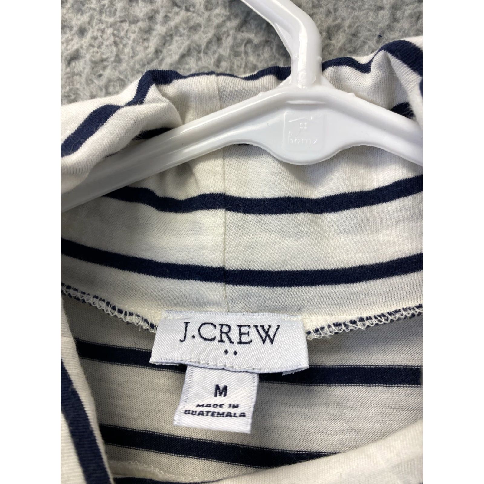 Vintage VINTAGE J Crew Women's Shirt Long Sleeve Turtleneck Knit Cotton Size M Beige Black Stripes Size M / US 6-8 / IT 42-44 - 3 Thumbnail