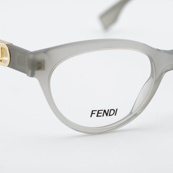 Fendi Fendi FE50066I 095 Eyeglasses Grey 53mm Cat Eye Frame Size ONE SIZE - 2 Thumbnail