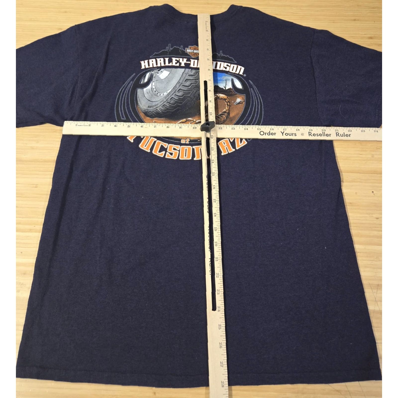Harley Davidson Harley-Davidson Shirt Mens Large Blue Tucson AZ Eagle Motorcycle Biker Graphic Tee Size US L / EU 52-54 / 3 - 7 Thumbnail