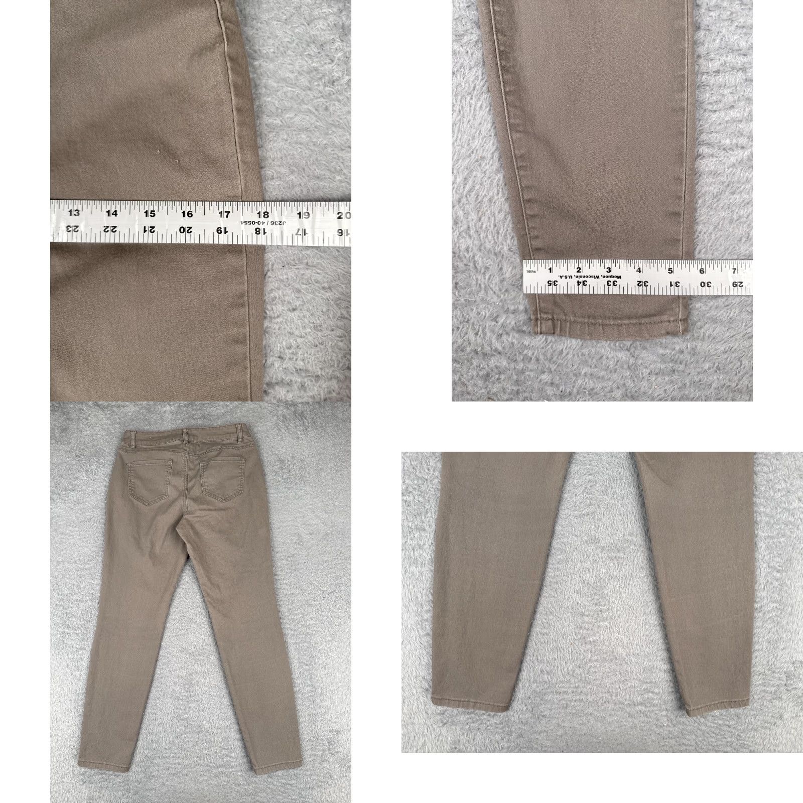 Vintage Blue Spice Jeans Juniors 9 Beige Denim Skinny Cotton Blend Mid Rise 29x28 Jeans Women Size 30" / US 8 / IT 44 - 9 Thumbnail