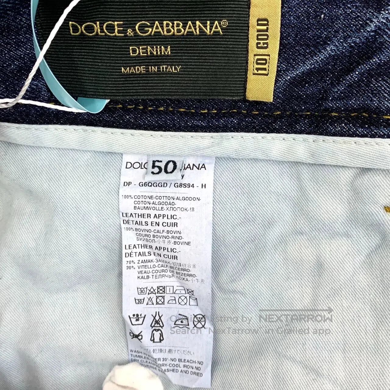 Dolce & Gabbana Dolce Gabbana Dark Blue Washed Destroyed Design Casual Den Size US 34 / EU 50 - 7 Thumbnail