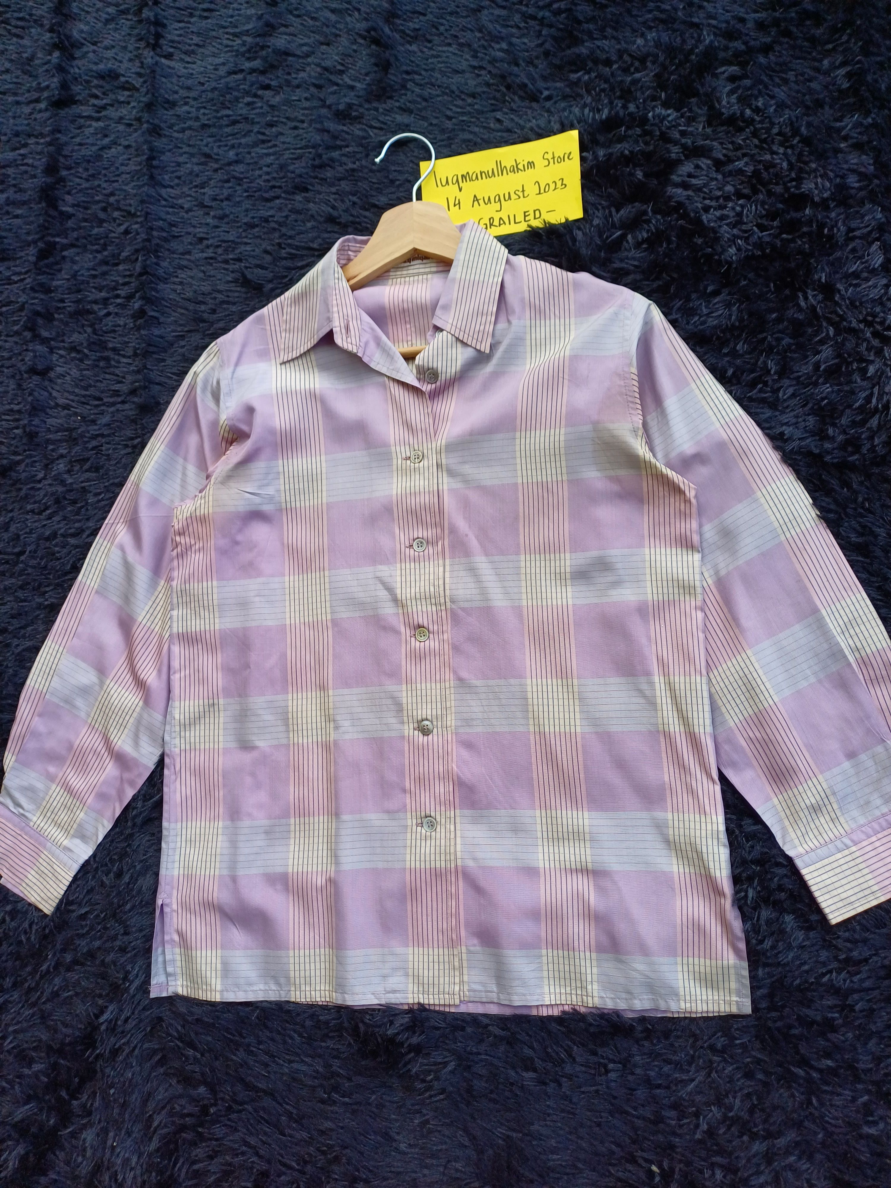 Issey Miyake Rare Vintage 90s Issey Miyake Pattern Collar Shirt Size US S / EU 44-46 / 1 - 2 Thumbnail