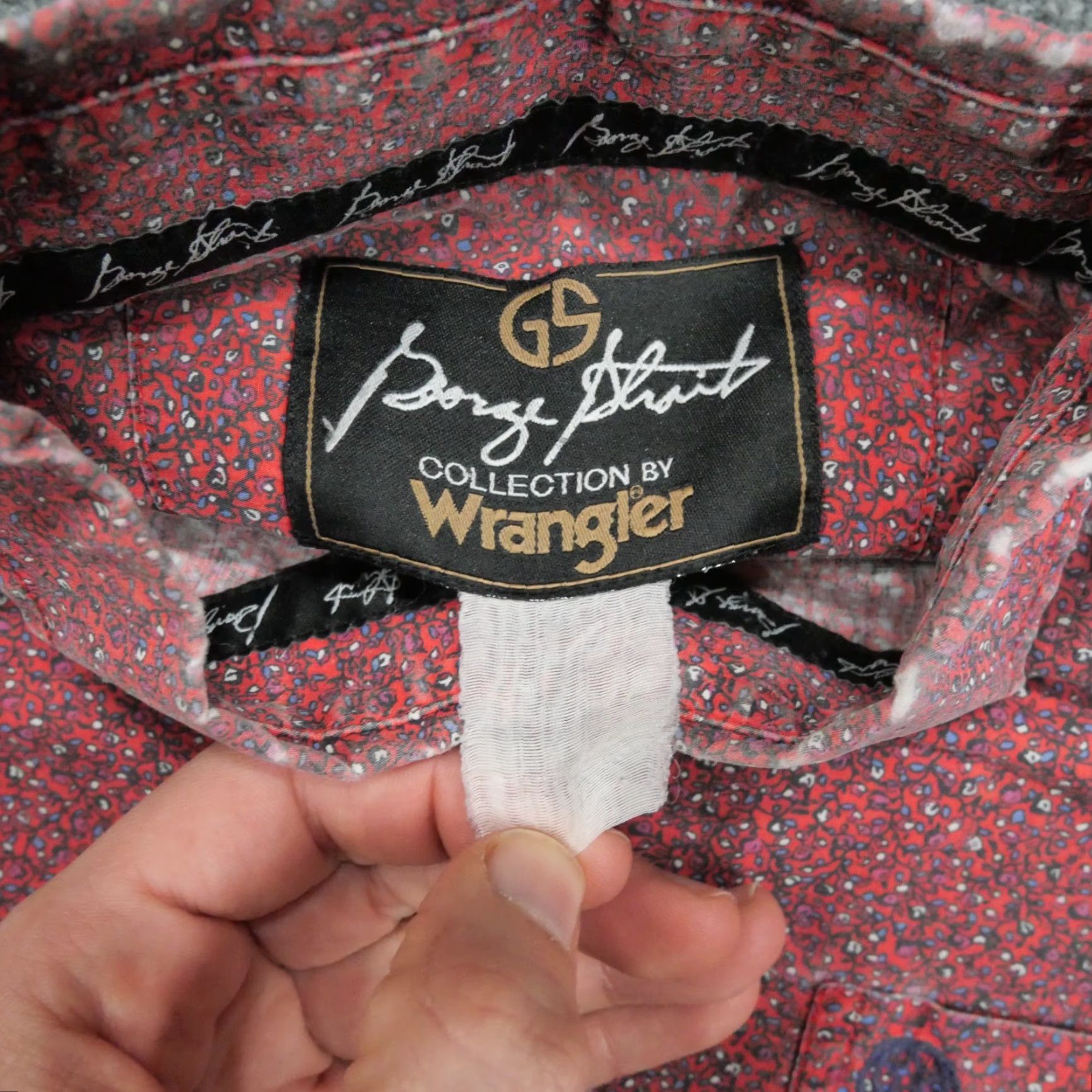Wrangler VINTAGE Wrangler Shirt Mens 2XL Red Button Up Floral George Strait 90s Country Western Mens Shirt Size US XXL / EU 58 / 5 - 7 Thumbnail