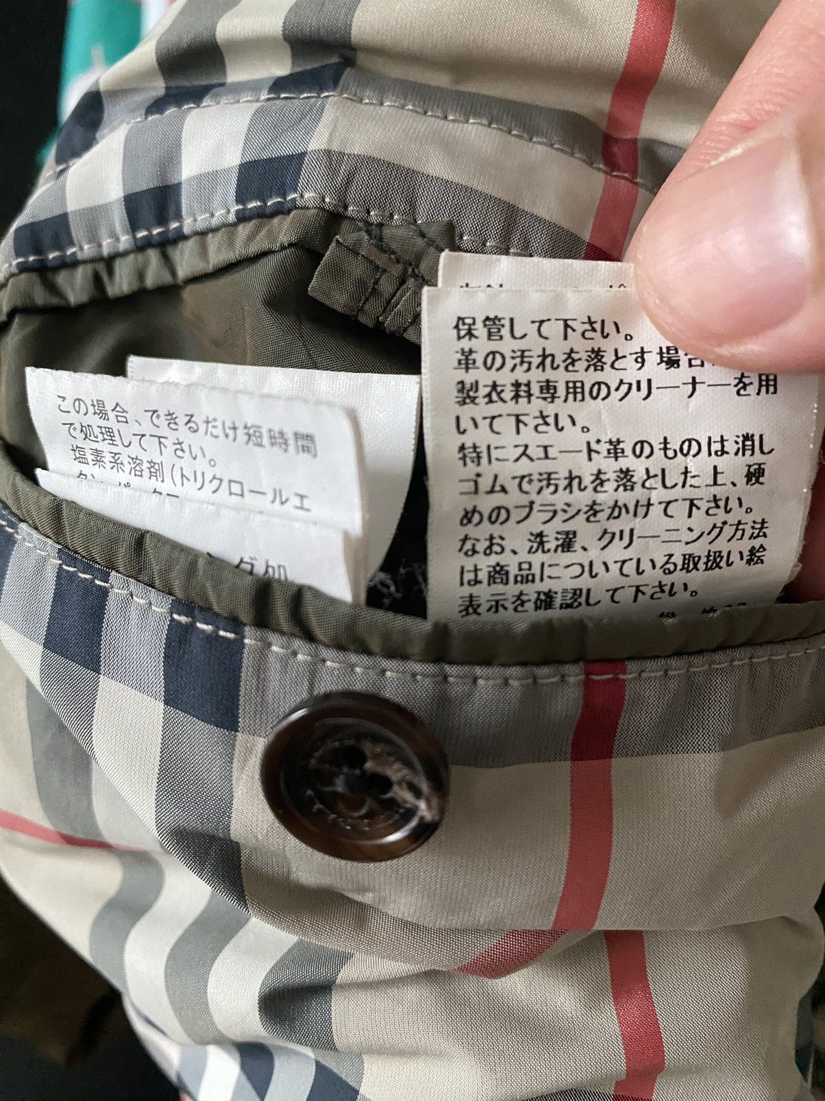 Burberry × Vintage Rare Burberry London Nylon Jacket Hoodie Check nice design Size US L / EU 52-54 / 3 - 16 Thumbnail