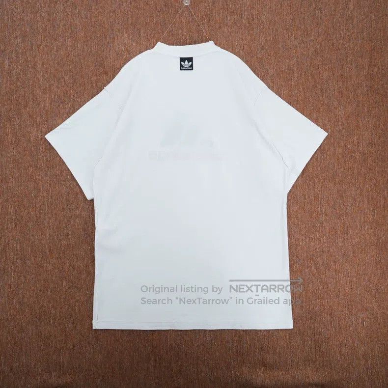 Balenciaga Balenciaga Adidas White Short Sleeve Size US S / EU 44-46 / 1 - 2 Thumbnail