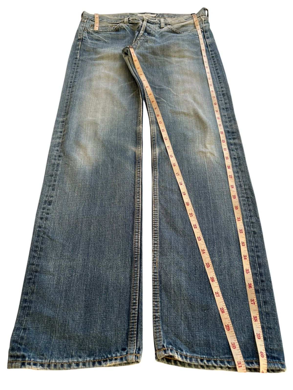Japanese Brand SALES🔥🔥Vintage DMG Button Fly Faded Wash Jeans Size US 31 - 12 Thumbnail