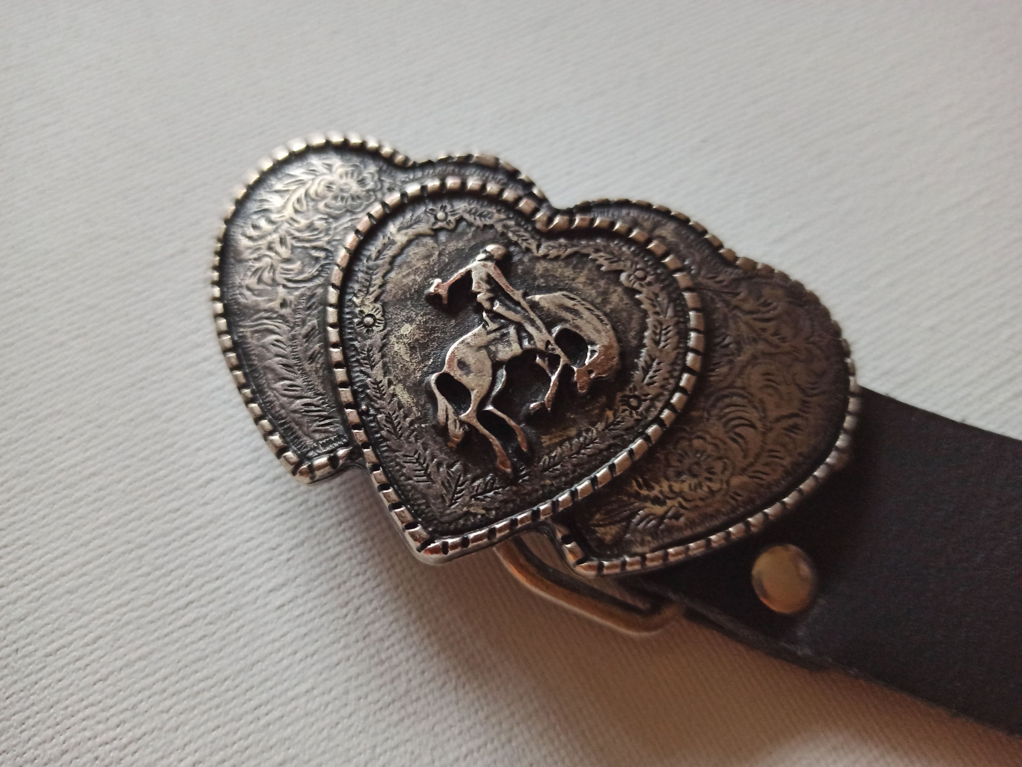 Vintage Vintage leather italian belt Size ONE SIZE - 1 Thumbnail