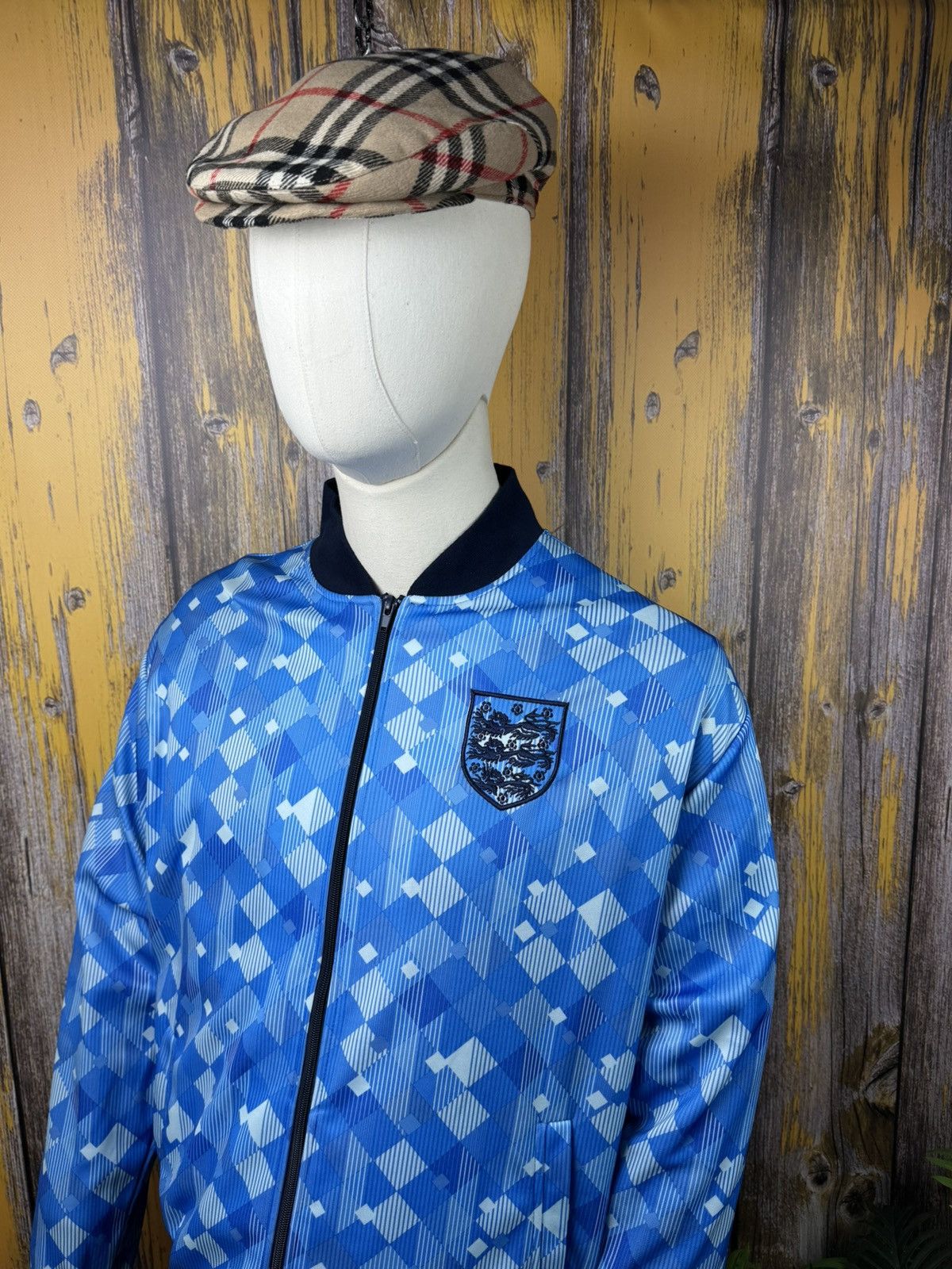Japanese Brand Score Draw England 1990 Empire Third Track Jacket Size XL Size US XL / EU 56 / 4 - 2 Thumbnail