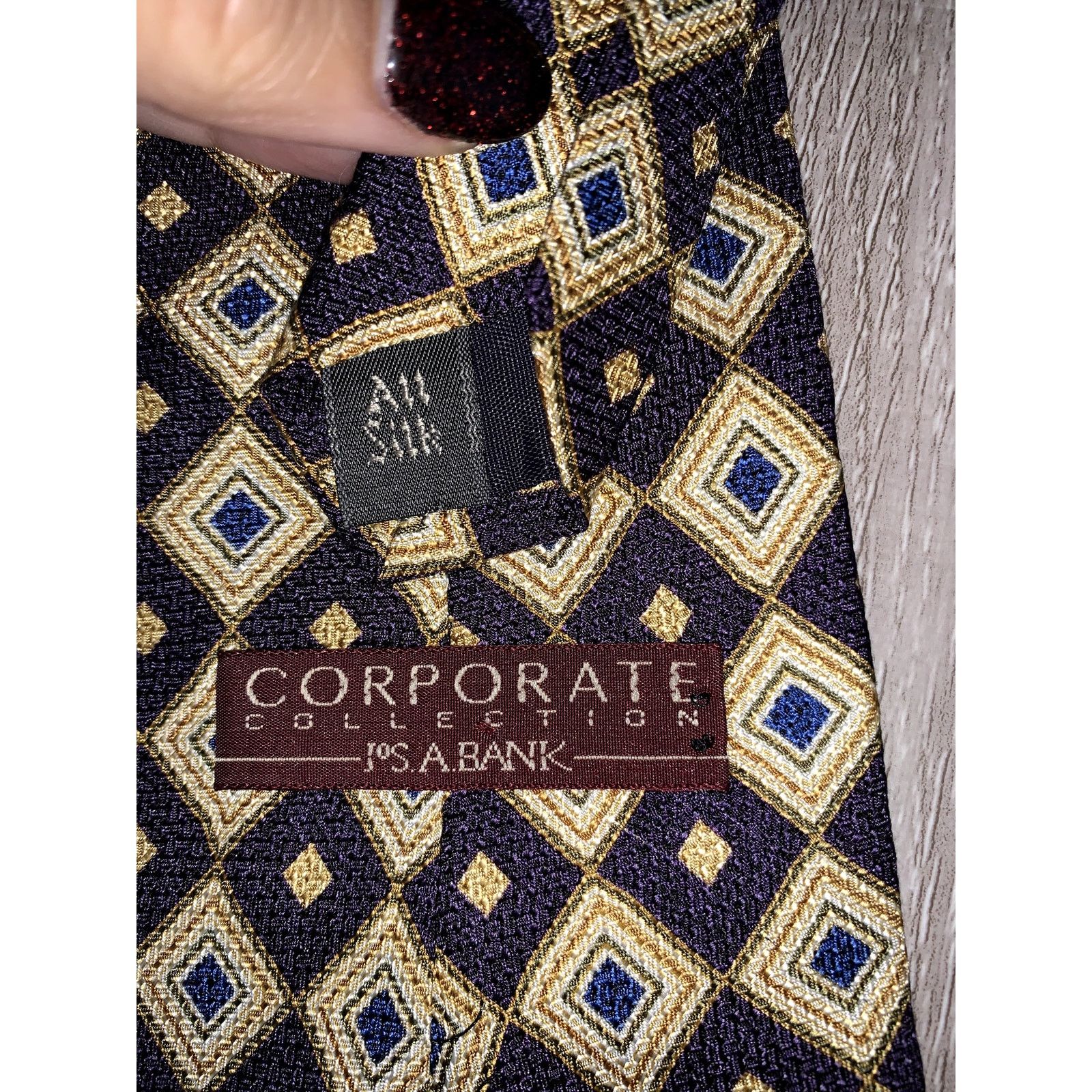 Jos. A. Bank Lot of 5 Jos. A. Bank Men's Corporate Silk Ties Geometric Size ONE SIZE - 3 Thumbnail