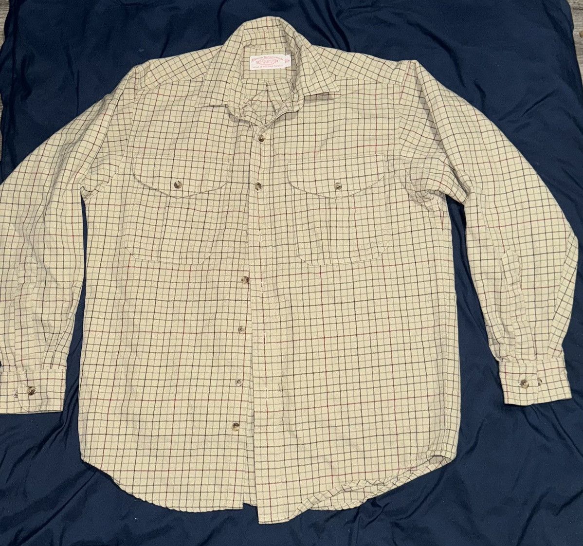Filson × Vintage VINTAGE CC Filson Beige Flannel Long Sleeve Shirt Size US M / EU 48-50 / 2 - 1 Thumbnail